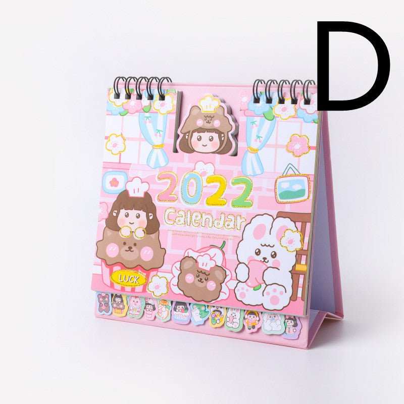 WELLTH HOUSE Cartoon Bump Desktop Notepad Calendar - Wellth House