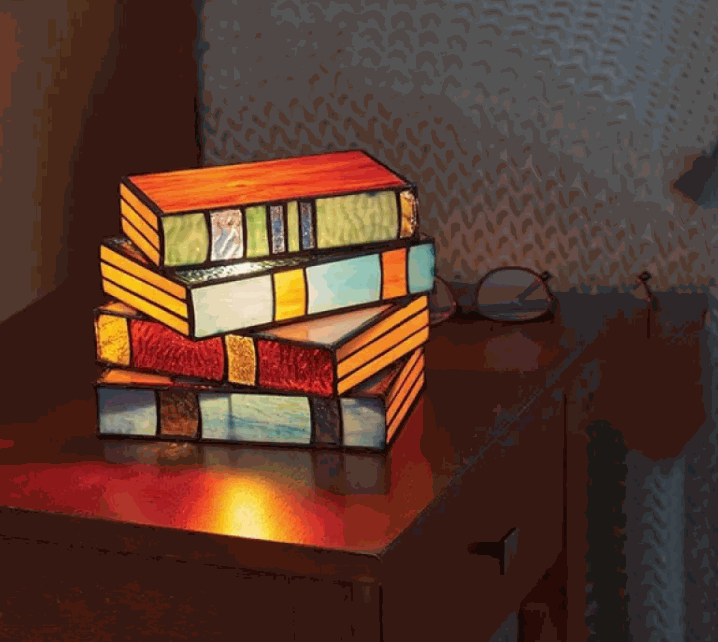 WELLTH HOUSE Stacked Books Decorative Desk Lamp - Wellth House