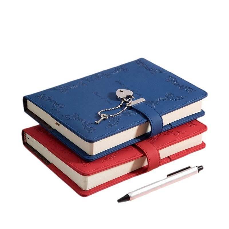 WELLTH HOUSE PU Creative Lock Diary Book - Wellth House