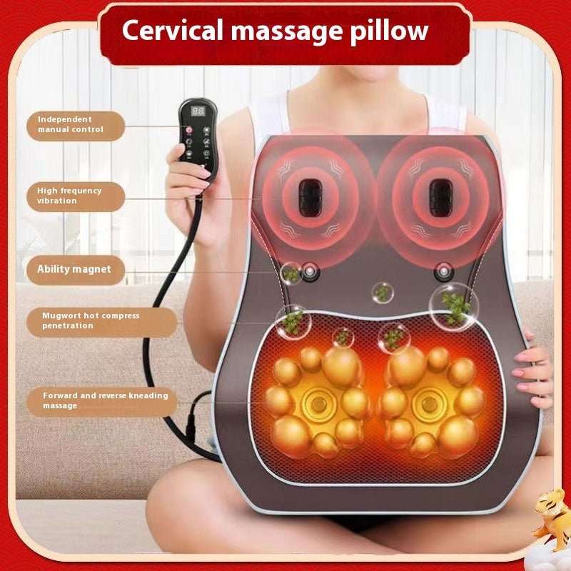 WELLTH HOUSE Heating Electric Magnetic Therapy Massage Pillow - Wellth House