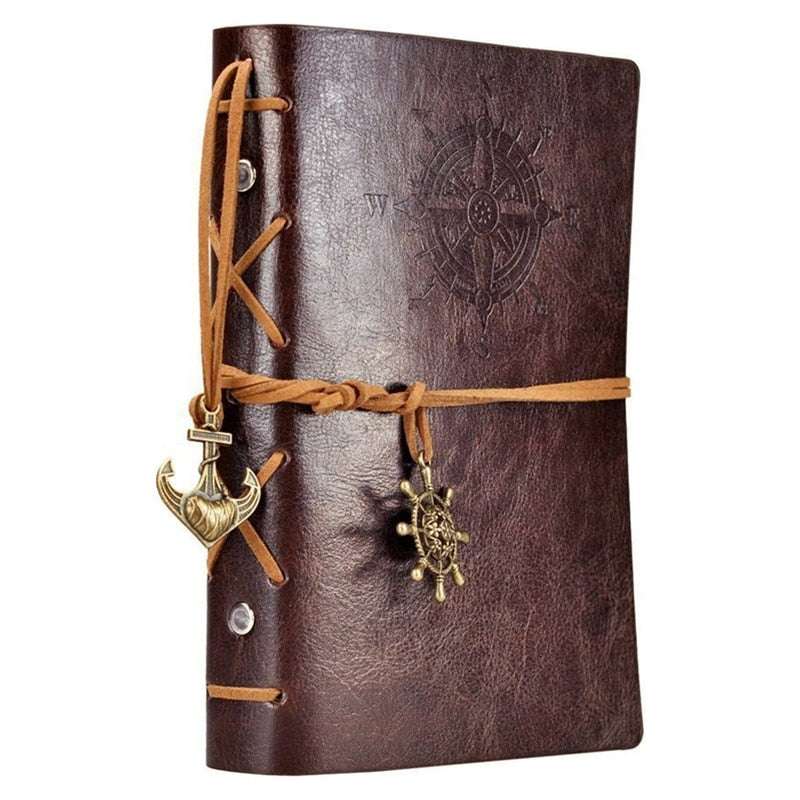 WELLTH HOUSE Vintage Pirate Ship Leather Journal - Wellth House