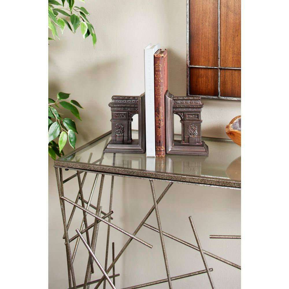 WELLTH HOUSE Dark Brown Arc De Triomphe Bookends - Wellth House