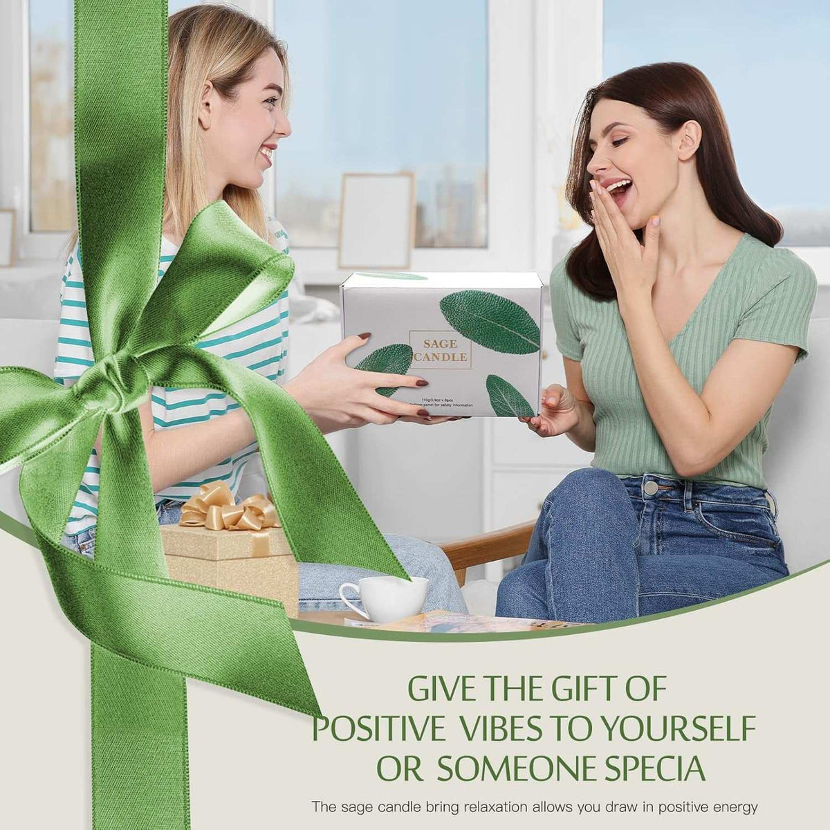 WELLTH HOUSE Sage Crystal Scented Candle Gift Set - Wellth House