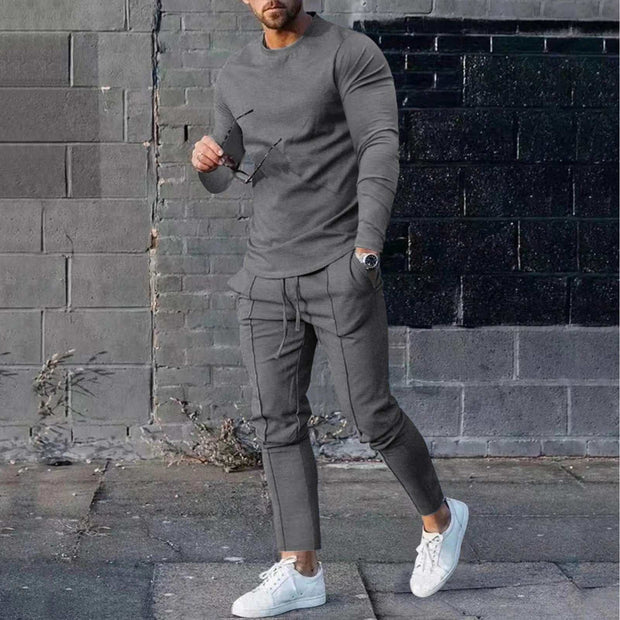 WELLTH HOUSE Men's Tracksuit T-Shirt Pants Set - Wellth House