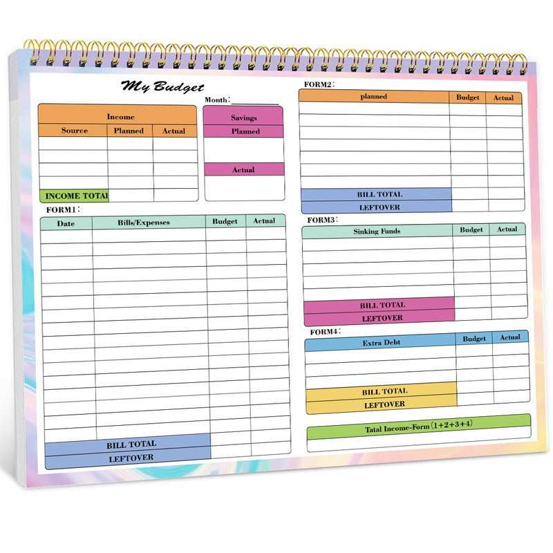 WELLTH HOUSE B5 Budget Planner Finance Notepad - Wellth House