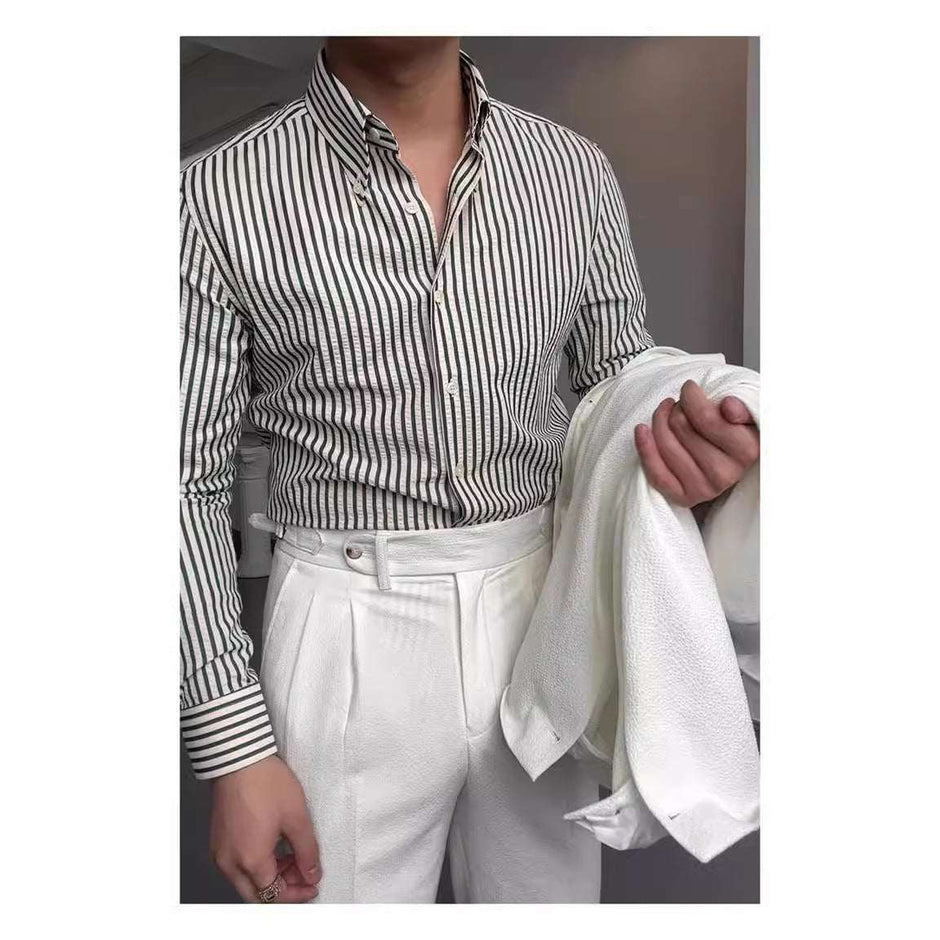 WELLTH HOUSE Spring Seersucker Series Shirt Men - Wellth House