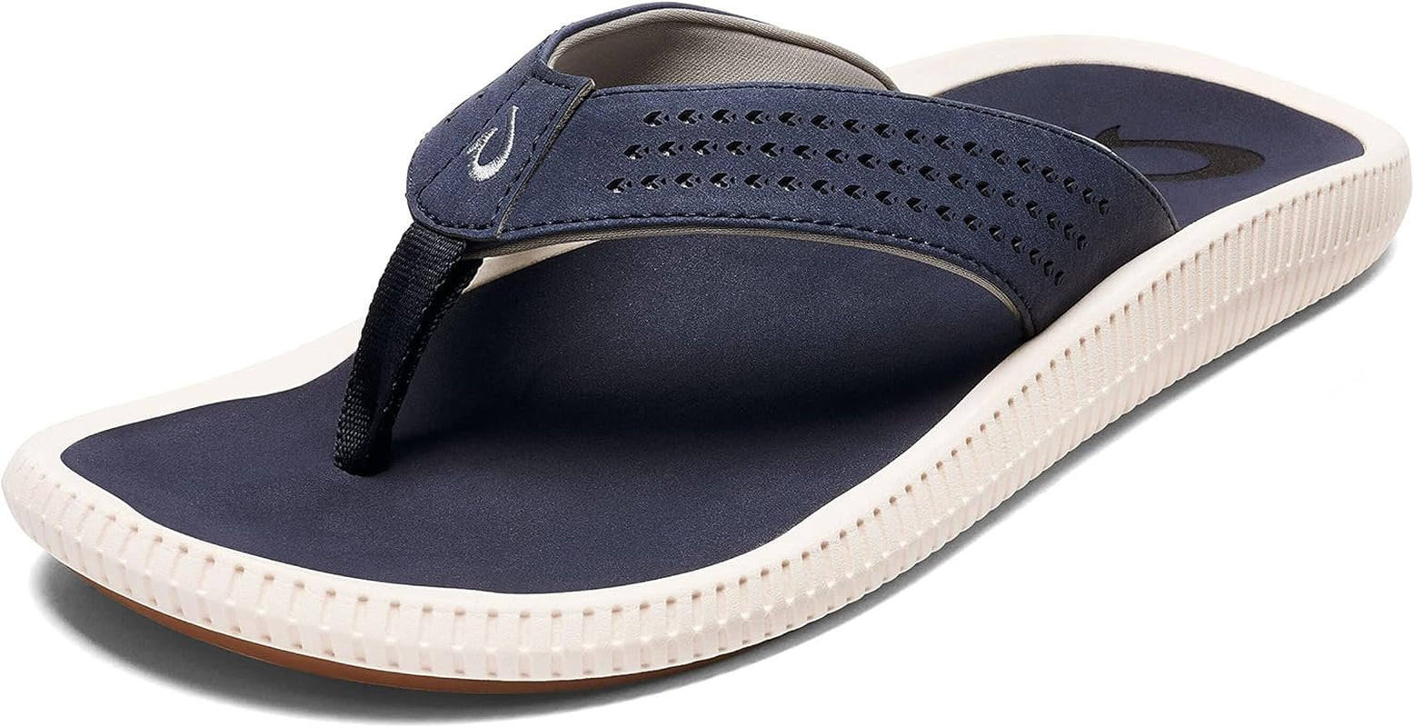 Ulele Men'S Beach Sandals, Water Resistant Flip Flops, Arch Support & Comfort Fit, Lightweight & Durable, Enhanced Grip & Traction