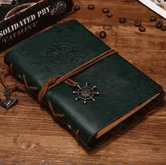 WELLTH HOUSE Vintage Pirate Ship Leather Journal - Wellth House