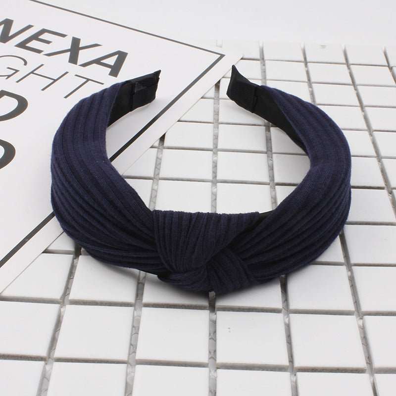 WELLTH HOUSE Houndstooth Wide-Brim Retro Headband - Wellth House