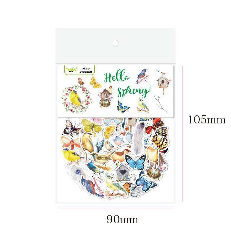 WELLTH HOUSE Creative Butterfly Sticker Diary Book - Wellth House