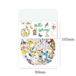 WELLTH HOUSE Creative Butterfly Sticker Diary Book - Wellth House