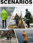 WELLTH HOUSE Waterproof Long Rain Jacket Unisex - Wellth House