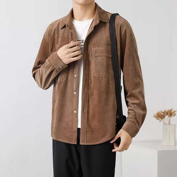 WELLTH HOUSE Vintage Corduroy Workwear Shirt Men - Wellth House