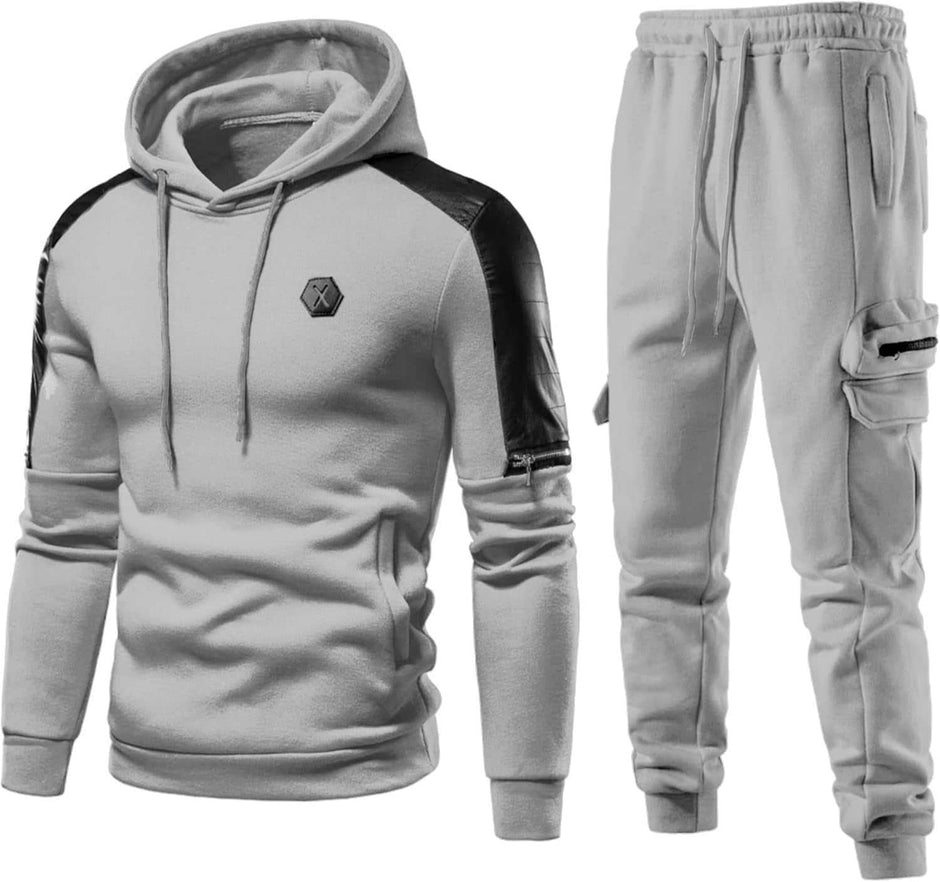 WELLTH HOUSE Men's 2 Piece Hoodie Tracksuit Set - Wellth House